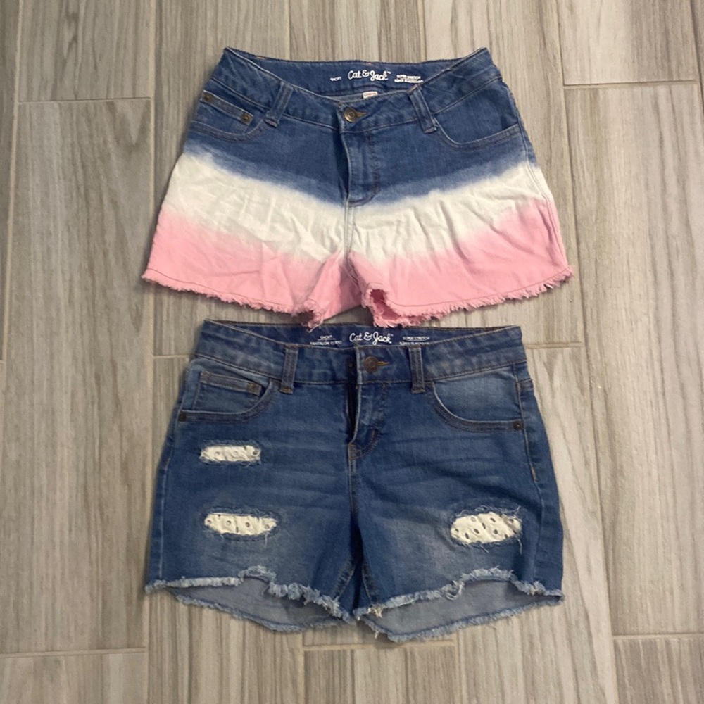 2 Pairs Of Youth Large Cat & Jack Jean Shorts